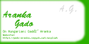 aranka gado business card